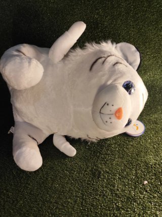 Peluche Tigre Blanco Ojos Azules