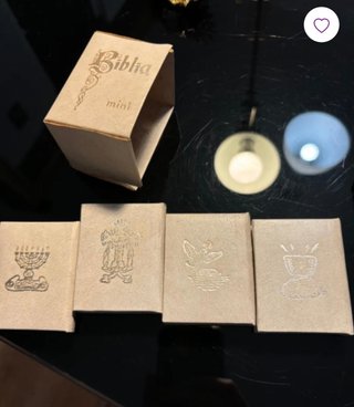 Mini biblias pequeñas virgen Cristo capilla