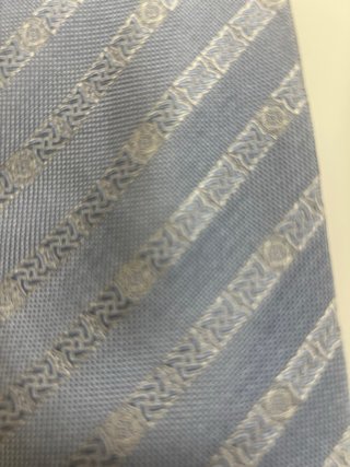 Corbata Loewe Azul y Plateada von mancha