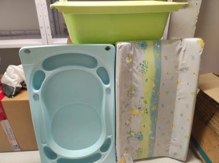 Bañera cambiador bebé plegable
