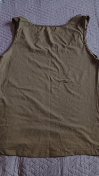 Camiseta Zara sin mangas beige Talla L
