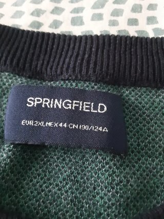 Jersey Springfield Azul marino y Verde