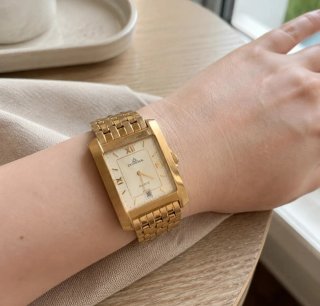Reloj DUGENA Dorado Rectangular