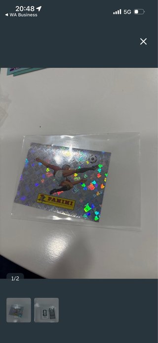 Cromo Panini 00 fútbol brillante
