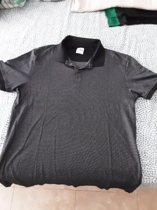 Polo Zara Negro Hombre Talla XL