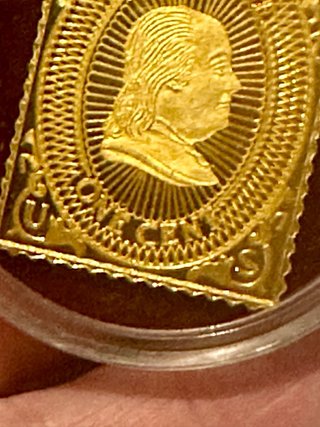 Sello Baño Oro 24K Aniversario Correos