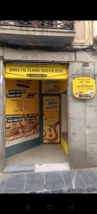 Se necesita dependienta para compro oro en Tolosa