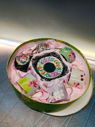 Juego de té 6 tazas Giordano di ponzano