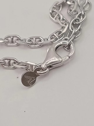 Bracciale Uomo Argento 925 Ancora Maglia Marina