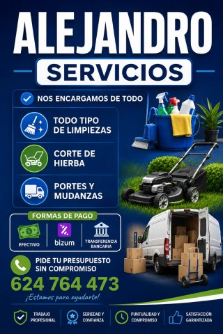 Ago limpiezas,mudanzas y muchas mas cosas consulta