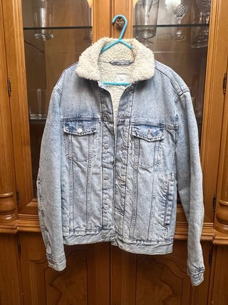 Chaqueta Vaquera Borreguillo H&M Talla S
