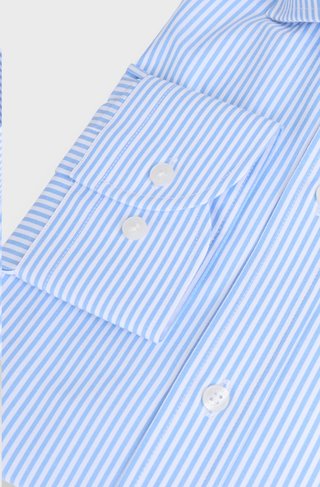 Camisa Rayas Azul Talla S Álvaro Moreno