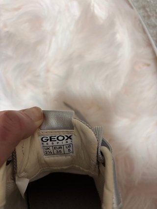 Zapatillas Geox Mujer Plata/Blanco