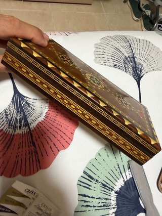Estuche cigarros vintage marquetería