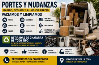 PORTES, MUDANZAS Y VACIADOS