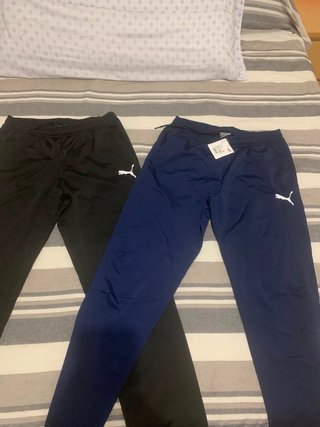 Pantalones Puma Azul Marino y Negro Talla M