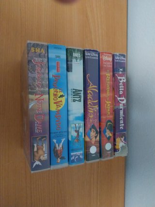 Lote 6 Películas VHS Disney Clásicos Español