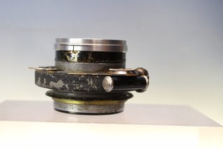 Antiguo objetivo, óptica Voigtländer Braunschweig Heliar 210 mm.