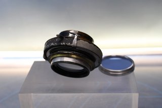 Antiguo objetivo, óptica Voigtländer Braunschweig Heliar 210 mm.