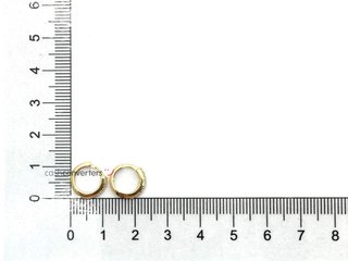 argollas oro 18k con piedra con circonita