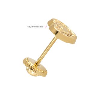 pendientes oro 18k con piedra con circonita