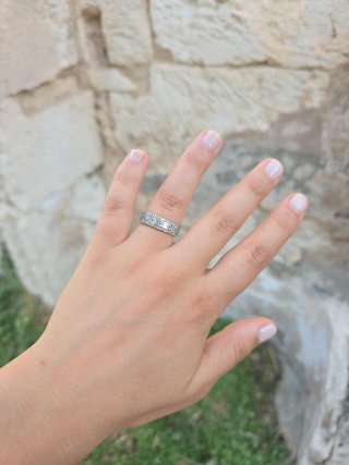 Anillo Plata Ley Circonitas Talla 14