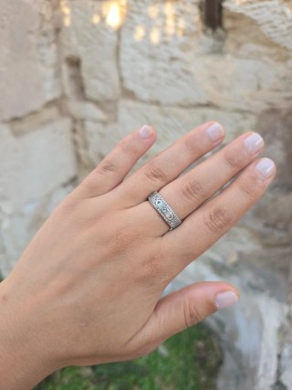 Anillo Plata Ley Circonitas Talla 14