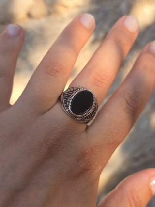 Anillo de plata de ley