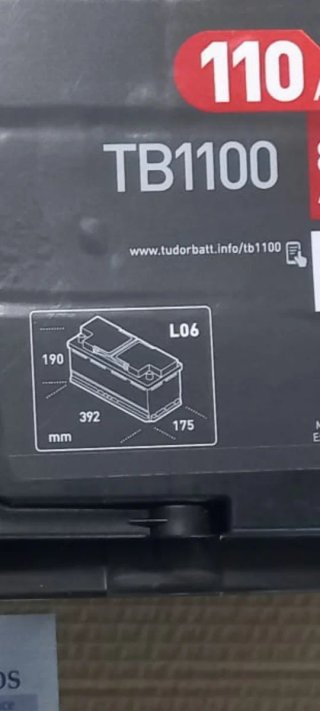 Batería Tudor 110Ah Nueva