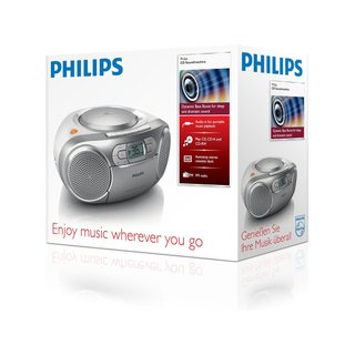 Philips Boombox AZ127/12 reproductor CD portátil