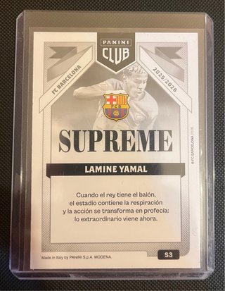 Lamine yamal supreme panini club.