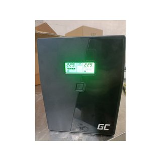- Green Cell UPS potencia 1500VA pantalla LCD