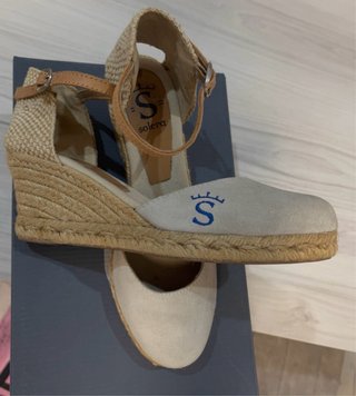 Cuñas esparteñas Solera Beige Talla 38