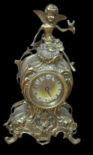Reloj de sobremesa de bronce