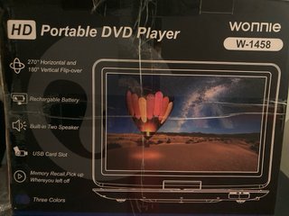 Reproductor DVD Portátil HD Wonnie W-1458