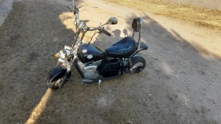 Moto Eléctrica Cruiser Negra