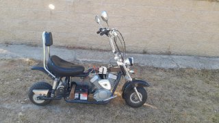 Moto Eléctrica Cruiser Negra