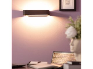 Aplique LED Deves 9W Negro Diseño Moderno