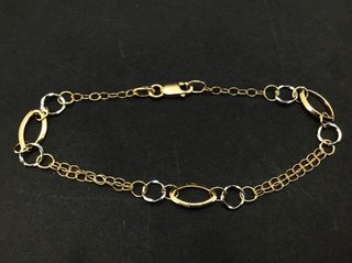 Pulsera Oro 18k Combinada