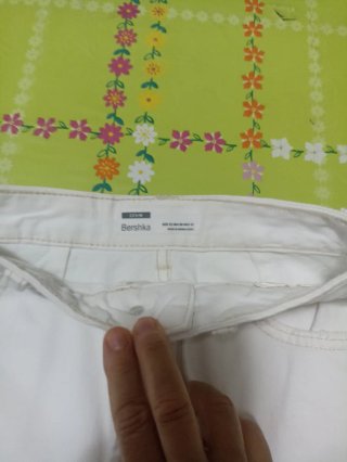 Minigonna jeans bianca
