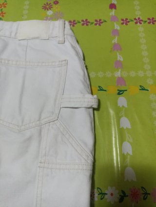 Minigonna jeans bianca