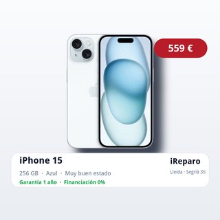 iPhone 15 256GB Azul