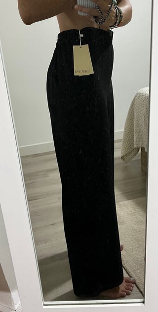 Pantalón Bimani Negro Vaporoso
