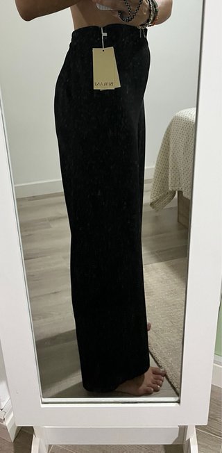 Pantalón Bimani Negro Vaporoso