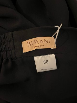 Pantalón Bimani Negro Vaporoso