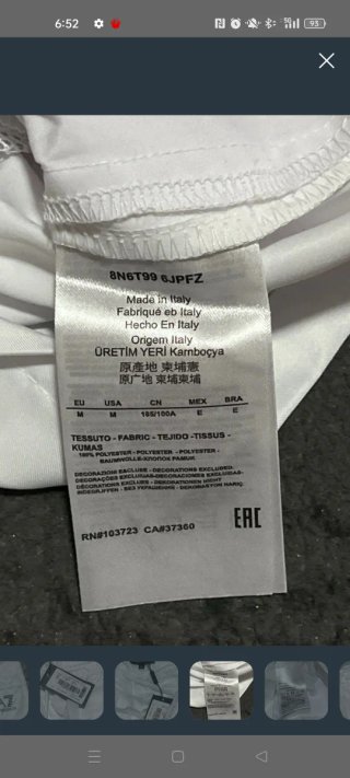 Bañador EA7 Blanco Talla M