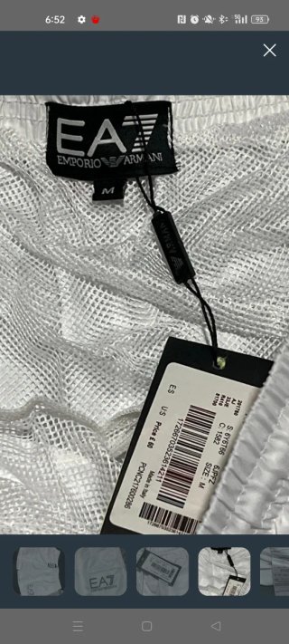 Bañador EA7 Blanco Talla M