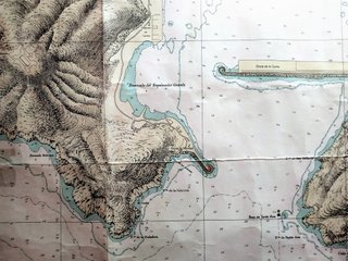 CARTA NÁUTICA PUERTO DE CARTAGENA ENMARCADA