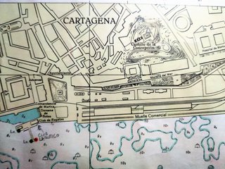 CARTA NÁUTICA PUERTO DE CARTAGENA ENMARCADA