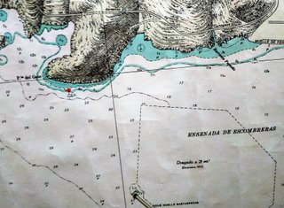 CARTA NÁUTICA PUERTO DE CARTAGENA ENMARCADA